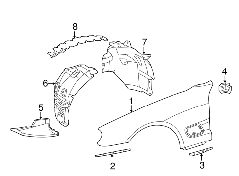 SL550 FENDER & COMPONENTS