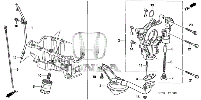 ENGINE/OIL PUMP for 2010 Honda CIVIC HYBRID #1
