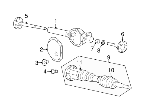 Dakota FRONT AXLE & CARRIER