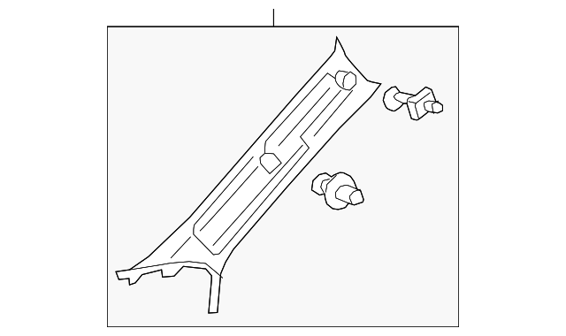 62220-33200-A0 WNDSHLD PLR TRIM, LEFT
