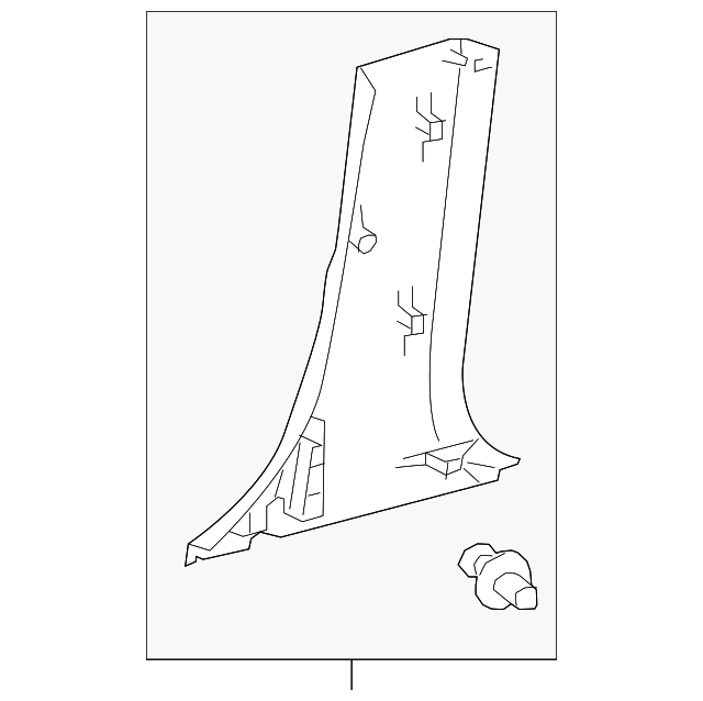 62413-33110-E1 LWR CTR PLR TRIM, RIGHT