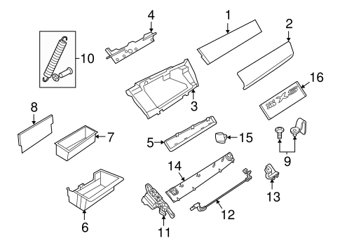 X6 GLOVE BOX