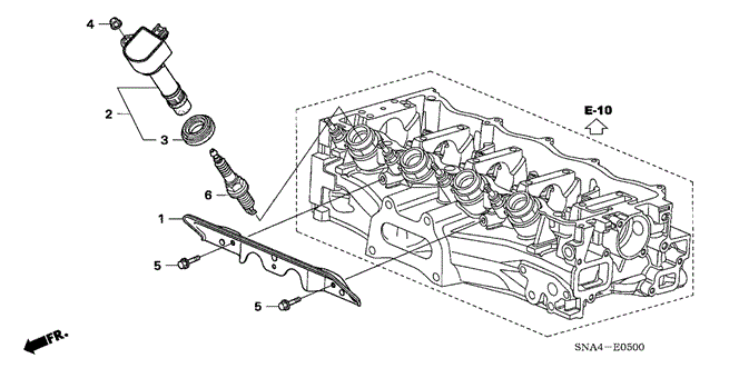 CIVIC SEDAN PLUG HOLE COIL - PLUG (1.8L)