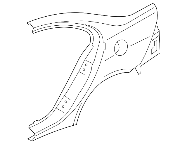 5301D100 Деталь QUARTER PANEL, RIGHT