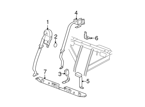 DTS REAR SEAT BELTS