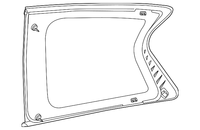 833003JA0A Деталь QUARTER GLASS, RIGHT