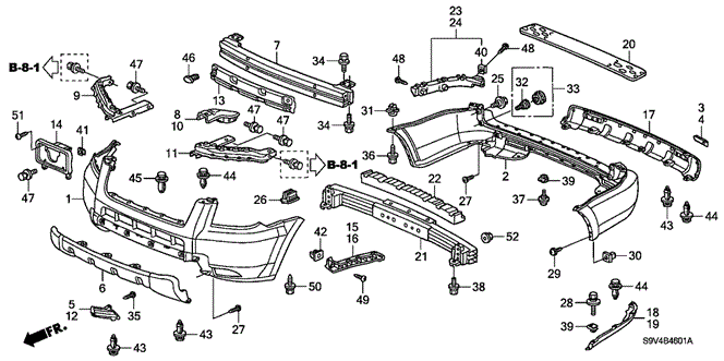 INTERIOR / BUMPER/BUMPERS ('06-) for 2006 Honda PILOT #1
