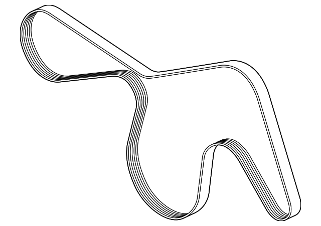 FL3Z-8620-A Деталь SERPENTINE BELT