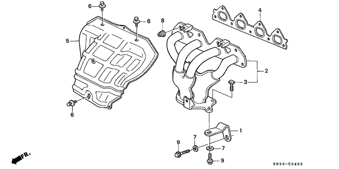 ENGINE/EXHAUST MANIFOLD (VTEC) (2) for 2000 Honda CIVIC COUPE #1