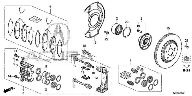 CHASSIS/FRONT BRAKE for 2014 Acura MDX #1
