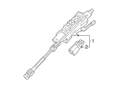 Cooper STEERING COLUMN ASSEMBLY