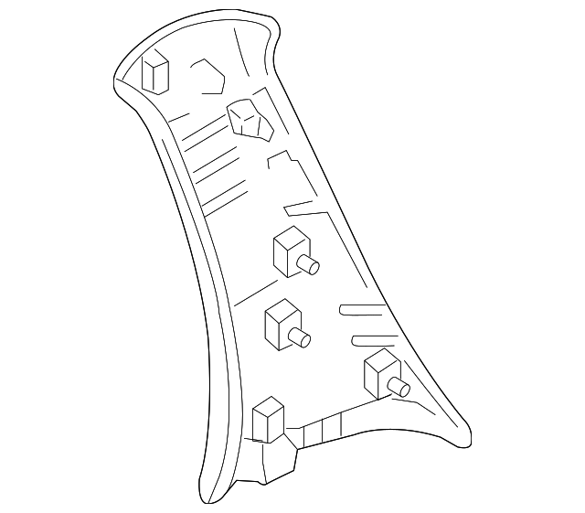 ZZCA-68-240-32 Деталь UPR PILLAR TRIM, RIGHT