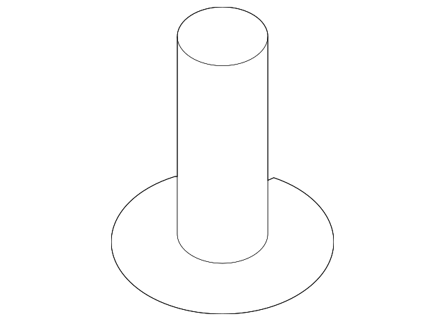 0912266007 Деталь BUMPER COVER SCREW, RIGHT