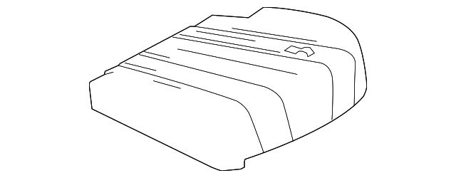 C597-88-211A-02 CUSHION COVER, RIGHT