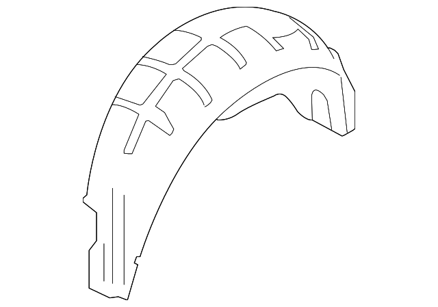 51-71-7-136-167 Деталь WHEELHOUSE LINER, LEFT