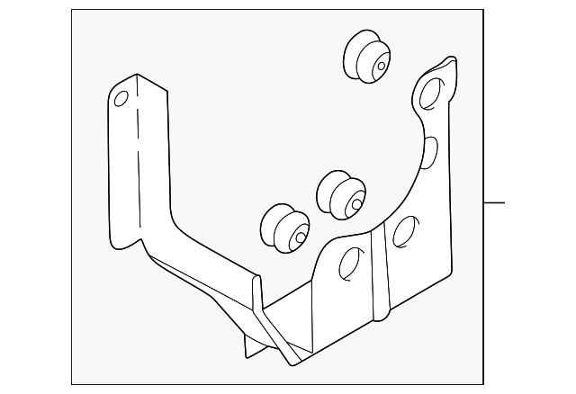 MR307975 Деталь MODULATOR BRACKET
