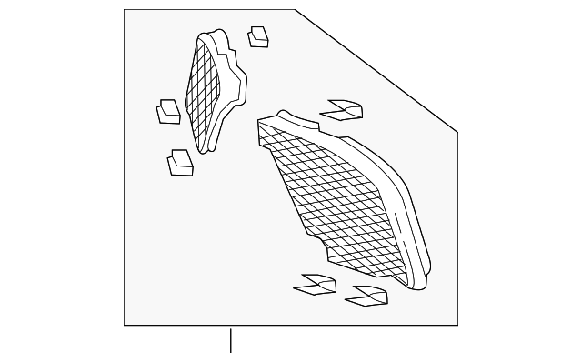 0008309913 Деталь LOWER GRILLE