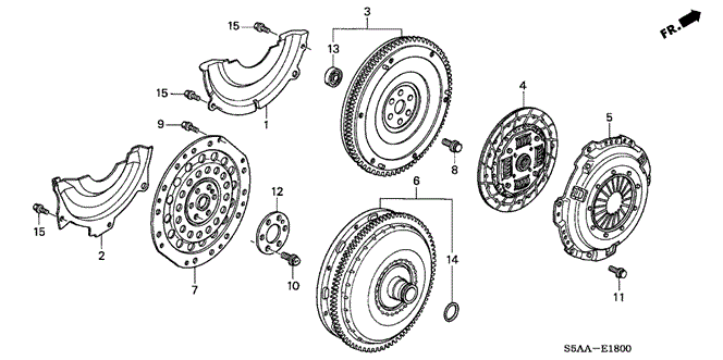 ENGINE/CLUTCH - TORQUE CONVERTER for 2004 Honda CIVIC SEDAN #1