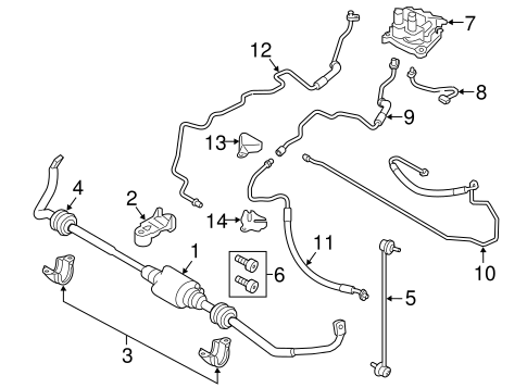 640i Gran Coupe STABILIZER BAR & COMPONENTS 2