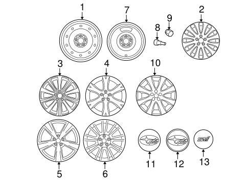 Impreza WHEELS & TRIM