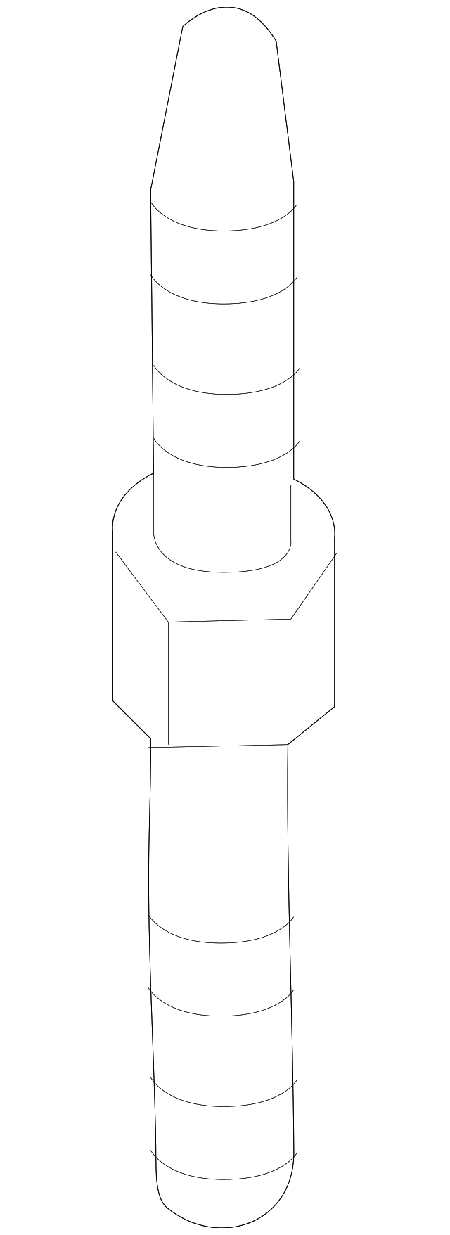 SU003-02850 Деталь LOWER CNTRL ARM BOLT, RIGHT