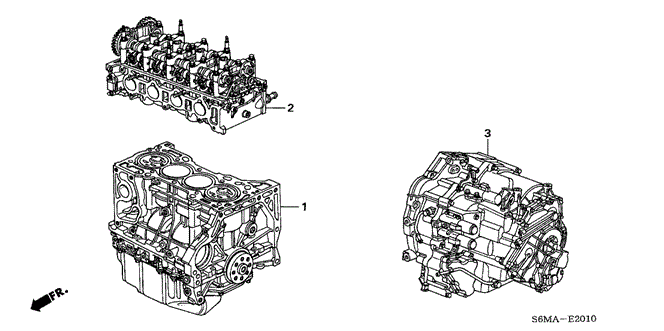 RSX ENGINE ASSY. - TRANSMISSION ASSY.