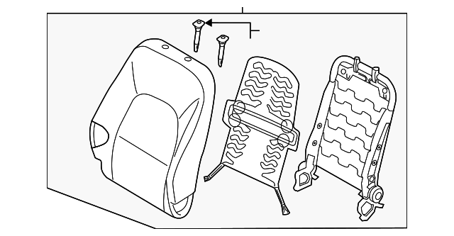 88400-1W030BBW Деталь SEAT BACK ASSY