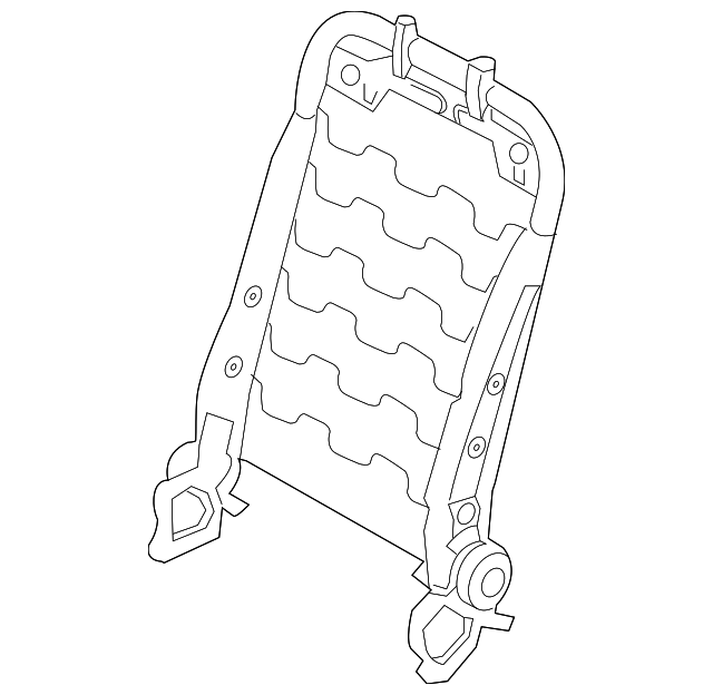 88410-1W010 Деталь SEAT BACK FRAME