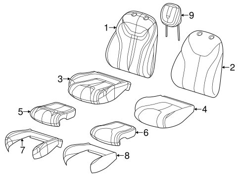 Dart FRONT SEAT COMPONENTS