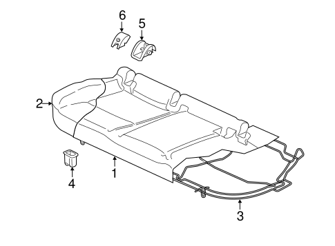 Golf REAR SEAT COMPONENTS 2