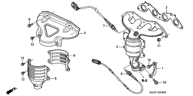 CIVIC SEDAN EXHAUST MANIFOLD (SOHC)