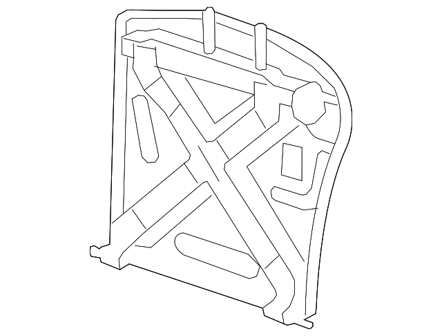 52-20-7-133-157 Деталь SEAT BACK FRAME, LEFT