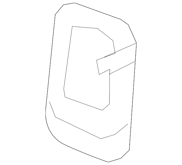 52-20-1-486-666 Деталь RELEASE HANDLE COVER, RIGHT