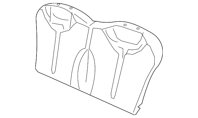 52207133012 Деталь SEAT BACK COVER, RIGHT
