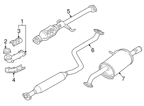 Protege EXHAUST COMPONENTS 3