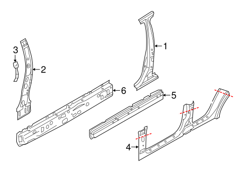 QX50 CENTER PILLAR & ROCKER