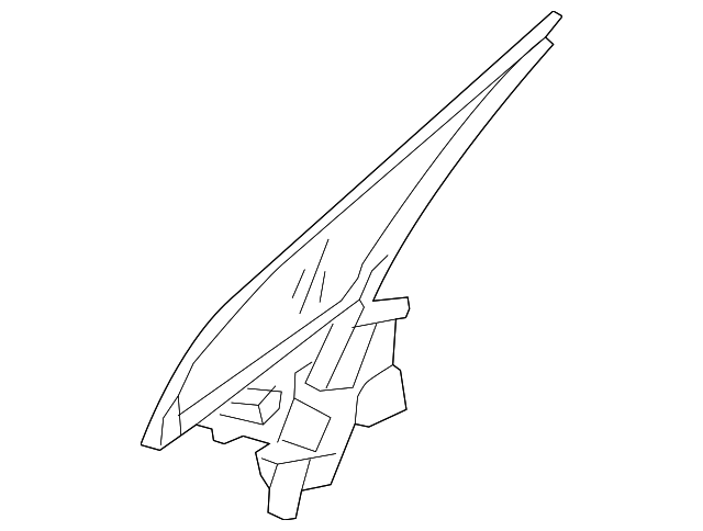6190A026 Деталь FIXED GLASS, RIGHT