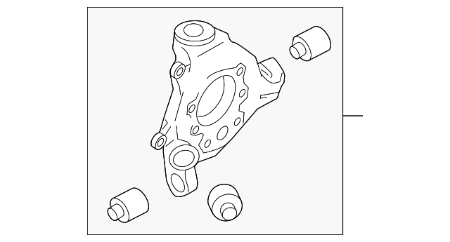 430193JA0A Деталь KNUCKLE, LEFT