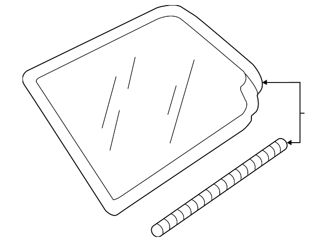 5GM845297GNVB Деталь GLASS, LEFT