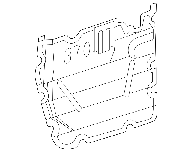 8257791620 Деталь WATER DEFLECTOR, RIGHT