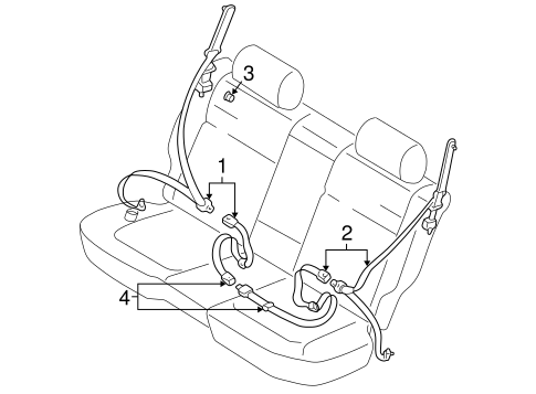 Forester REAR SEAT BELTS