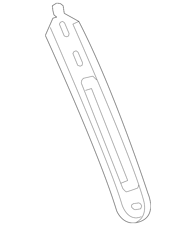 13276222 Деталь LOWER BRACE, LEFT
