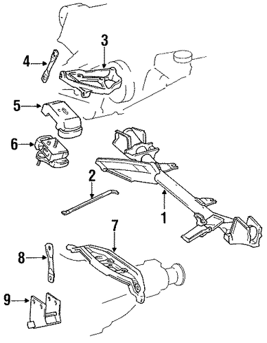 Previa ENGINE & TRANS MOUNTING