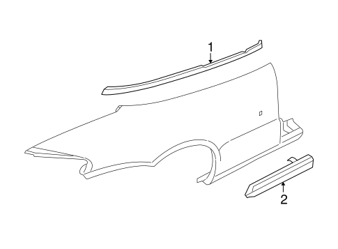 Sebring EXTERIOR TRIM - QUARTER PANEL