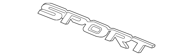 75752-T2A-A01 Деталь EMBLEM, RR. (SPORT)