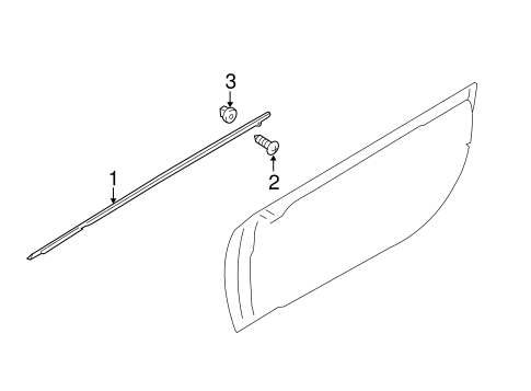 FR-S EXTERIOR TRIM - DOOR