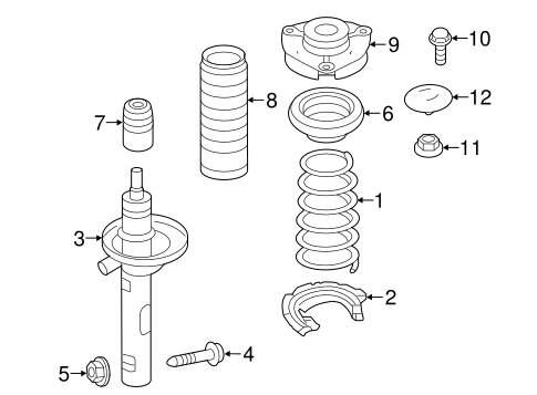 Golf STRUTS & SUSPENSION COMPONENTS