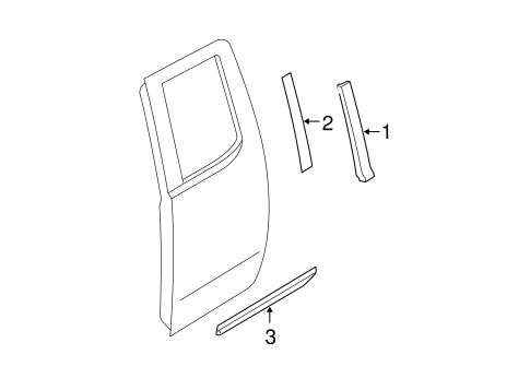 Titan EXTERIOR TRIM - REAR DOOR 2