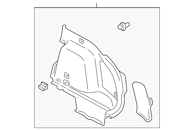 64740-02032-B0 Деталь SIDE TRIM PANEL, LEFT