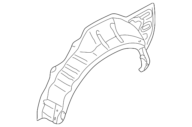 MR535509 Деталь OUTER WHEELHOUSE, LEFT